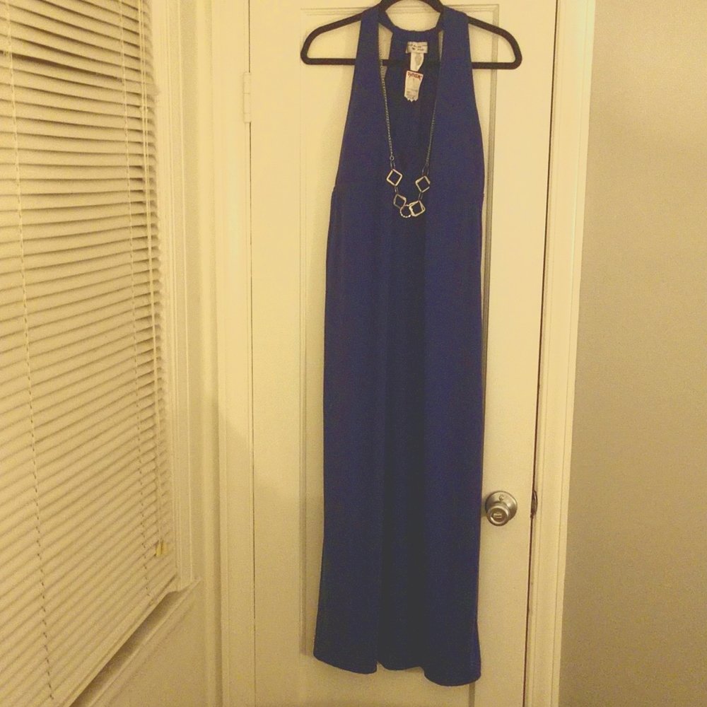 Kristen and Nicole Royal Blue Maxi dress